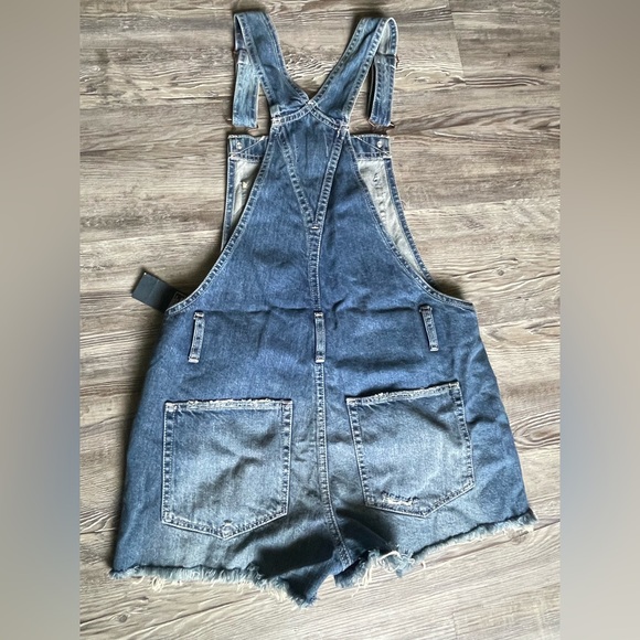 Abercrombie & Fitch Light Blue Women's Denim Overalls - Picture 3 of 9